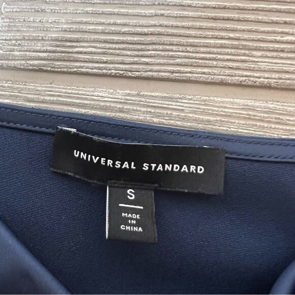 Universal Standard Viva drape neck top blue sz 14 16 - Picture 4 of 8